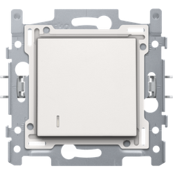 Niko Interrupteur pour carte d'hôtel, base, bornes enfichables et kit de finition, blanc 