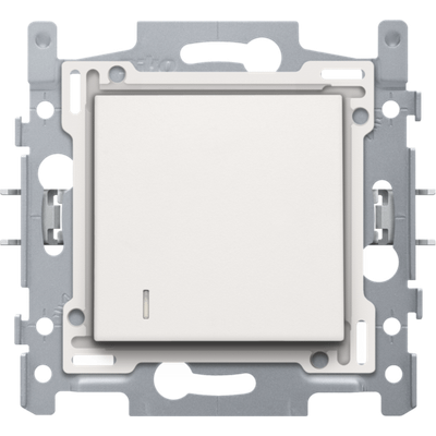 Interrupteur pour carte d'hôtel, base, bornes enfichables et kit de finition, blanc  Niko