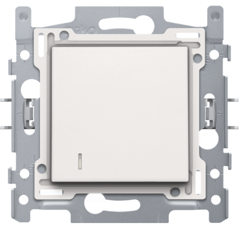 Interrupteur pour carte d'hôtel, base, bornes enfichables et kit de finition, blanc  Niko