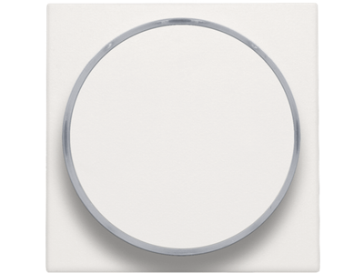 Afwerkingsset met doorschijnende ring zonder symbool voor drukknop 6 A met amberkleurige led met E10-lampvoet, white