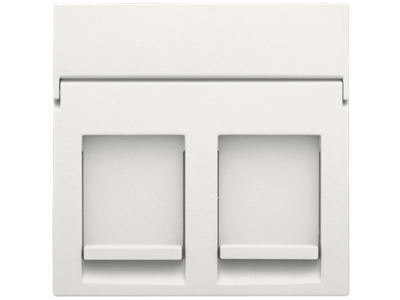 Centraalplaat data 2x RJ, white