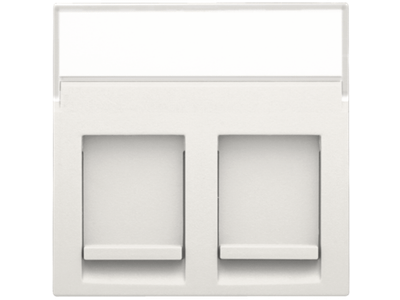 Centraalplaat data 2x rj met tekstveld