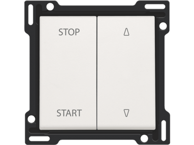 Afwerkingsset voor elektrisch gescheiden rolluikschakelaar, white