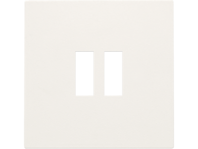 Afwerkingsset voor dubbele USB-A-lader, white