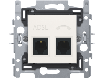 Inbouw adsl splitter white