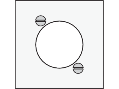 Afwerkingsset voor XLR- of JACK-aansluiting, white