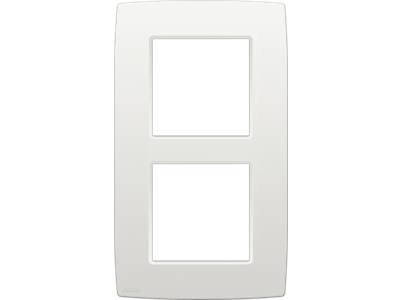 Tweevoudige afdekplaat met 60 mm verticale centerafstand Niko Original white