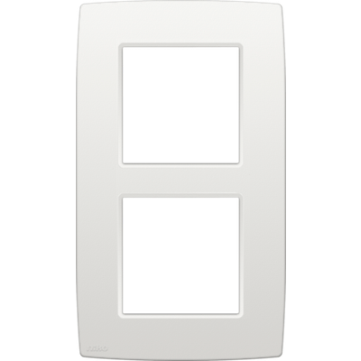 Tweevoudige afdekplaat met 60 mm verticale centerafstand Niko Original white  Niko