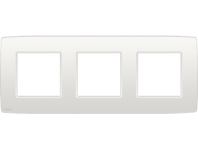 Drievoudige afdekplaat met 71 mm centerafstand Niko Original white