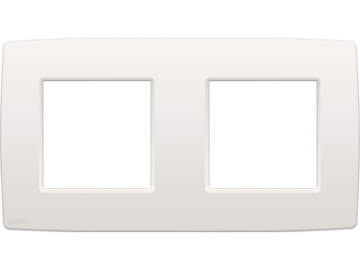 Tweevoudige afdekplaat met 71 mm centerafstand Niko Original white