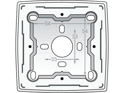 Enkele opbouwdoos voor alle inbouwapparaten uit de Original-reeks, White