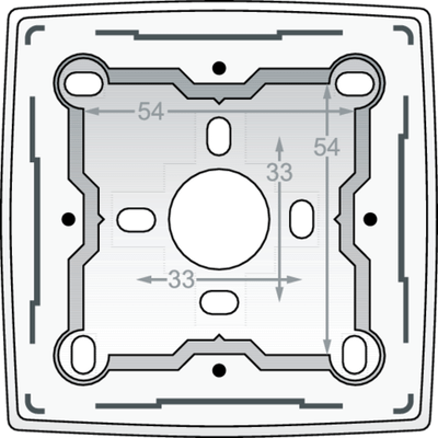 Boîte simple en saillie pour tous les appareils à encastrer de la série Original, White  Niko