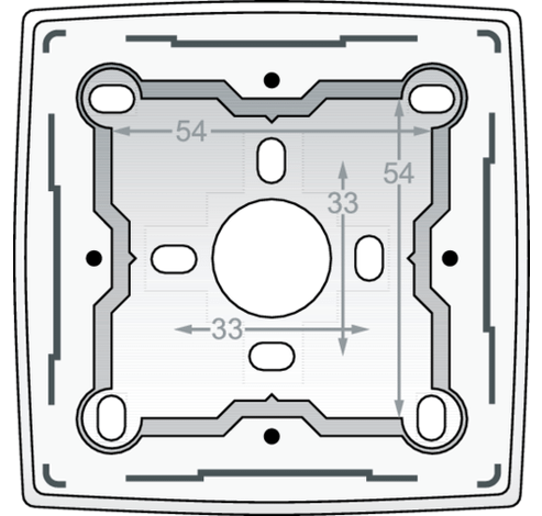 Boîte simple en saillie pour tous les appareils à encastrer de la série Original, White  Niko