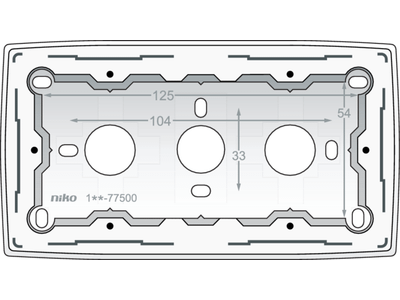 Dubbele opbouwdoos voor alle inbouwapparaten uit de Original-reeks, White