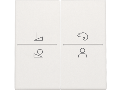 Afwerkingsset voor ledbediening met draadloze schakelaar, white