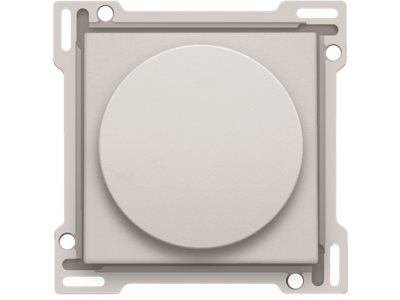 Afwerkingsset voor draaiknopdimmer of snelheidsregelaar, incl. draaiknop, light grey