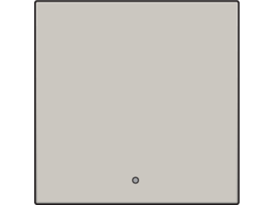 Afwerkingsset met lens voor elektronische schakelaar of drukknop, light grey