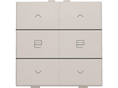 Dubbele motorsturingsbediening voor Niko Home Control, light grey