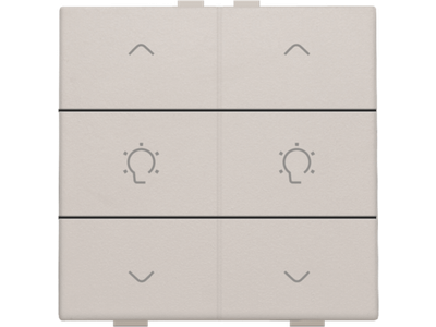 Dubbele dimbediening voor Niko Home Control, light grey
