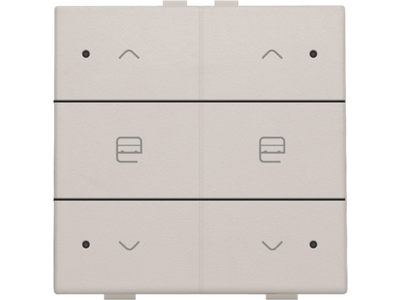 Dubbele motorsturingsbediening met led voor Niko Home Control, light grey