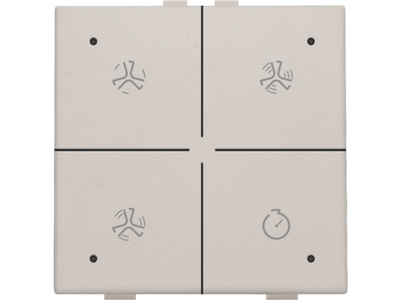 Ventilatiebediening met led voor Niko Home Control, light grey