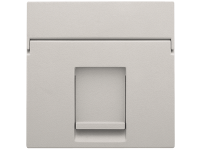 Centraalplaat data 1x RJ, light grey