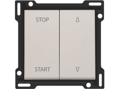 Afwerkingsset voor elektrisch gescheiden rolluikschakelaar, light grey