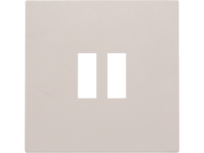 Afwerkingsset voor dubbele USB-A-lader, light grey