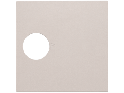 Afwerkingsset voor enkelvoudige coaxaansluiting voor tv, light grey