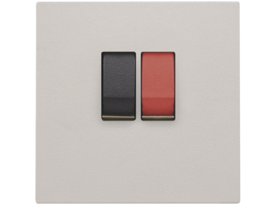 Afwerkingsset voor enkelvoudige luidsprekeraansluiting, light grey