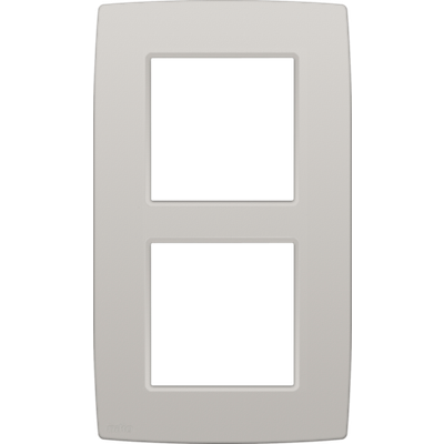 Tweevoudige afdekplaat met 60 mm verticale centerafstand Niko Original light grey  Niko