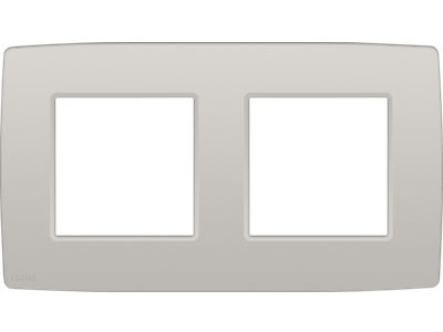 Tweevoudige afdekplaat met 71 mm centerafstand Niko Original light grey
