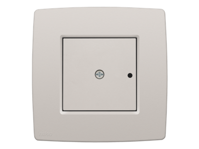 Afwerkingsset voor 1-kanaals inbouw RF-ontvanger met enkelpolig (potentiaalvrij) schakelcontact of inbouw RF-ontvanger met rolluikfunctie, light grey