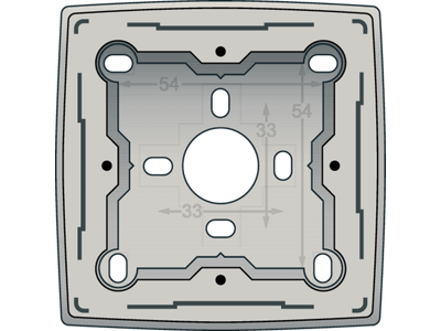 Enkele opbouwdoos voor alle inbouwapparaten uit de Original-reeks, Light grey