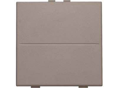 Enkelvoudige toets voor draadloze schakelaar of drukknop met twee toetsen, greige