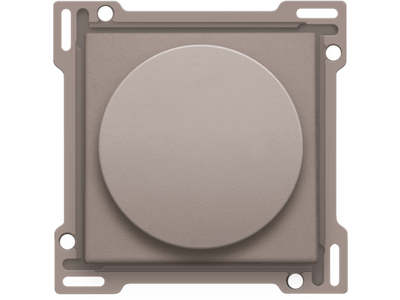 Afwerkingsset voor draaiknopdimmer of snelheidsregelaar, incl. draaiknop, greige