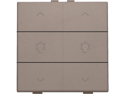 Dubbele dimbediening voor Niko Home Control, greige
