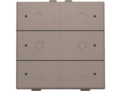 Dubbele dimbediening met led voor Niko Home Control, greige