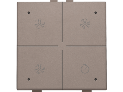 Ventilatiebediening met led voor Niko Home Control, greige