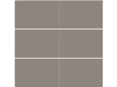 Afwerkingsset voor 6-voudige potentiaalvrije drukknop 24 V, greige