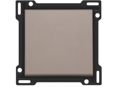 Afwerkingsset voor enkelvoudige schakelaar of drukknop, greige