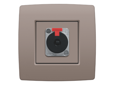 Afwerkingsset voor XLR- of JACK-aansluiting, greige