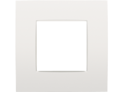 Enkelvoudige afdekplaat Niko Intense white