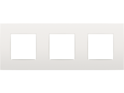 Drievoudige afdekplaat met 71 mm centerafstand Niko Intense white