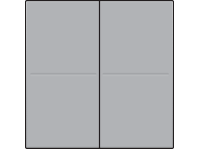 Tweevoudige toets, draadloos, voor draadloze dimschakelaar (Hue®, Bluetooth®, EnOcean®, KNX®), sterling