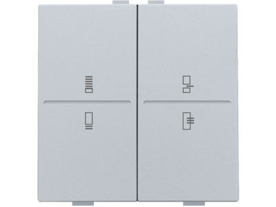 Tweevoudige toets met regime-opdruk voor drukknop met 4 bedieningsknoppen en 4 feedbackleds voor regime-opdruk, sterling