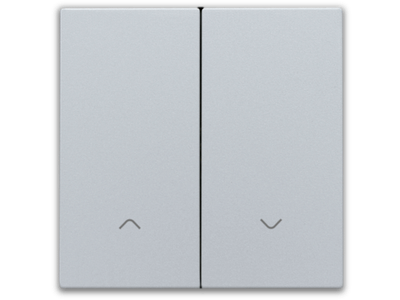 Afwerkingsset voor dubbele elektronische rolluikschakelaar, sterling