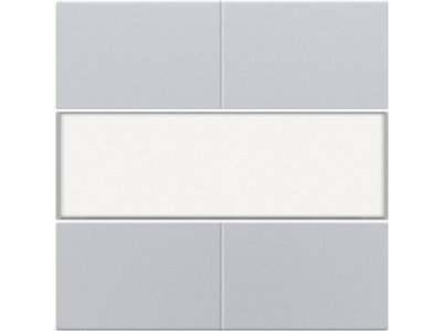 Afwerkingsset voor 4-voudige potentiaalvrije drukknop 24 V met tekstveld, sterling