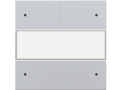 Afwerkingsset voor 4-voudige potentiaalvrije drukknop 24 V met led en tekstveld, sterling