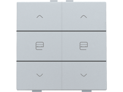 Dubbele motorsturingsbediening voor Niko Home Control, sterling